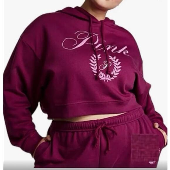 PINK Victoria's Secret Cropped Hoodie - Picture 1 of 5
